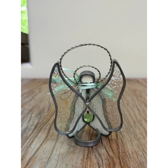 1991 Classical Heirlooms Birth Angel Stained Glass - Picture 3 of 4